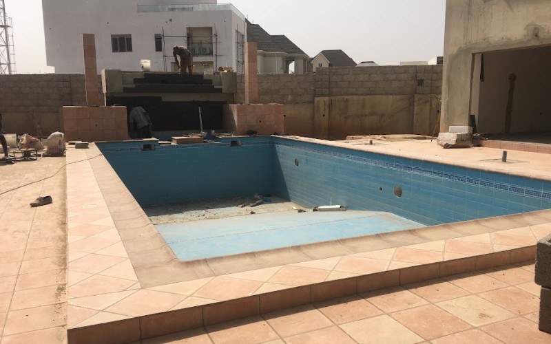 In-Progress Pool Construction